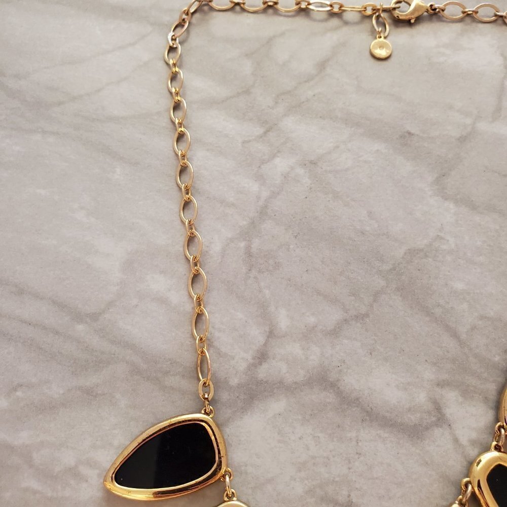 ✨ Stella and Dot Allegra Black Enamel Rhinestone Crystal Pave Statement ✨ - Picture 10 of 16